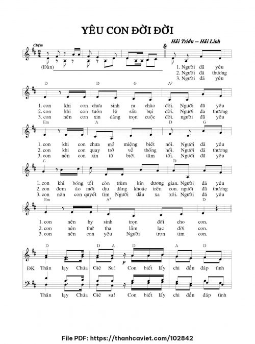 Yêu con đời đời - Hải Triều - Hải Linh - trang 1