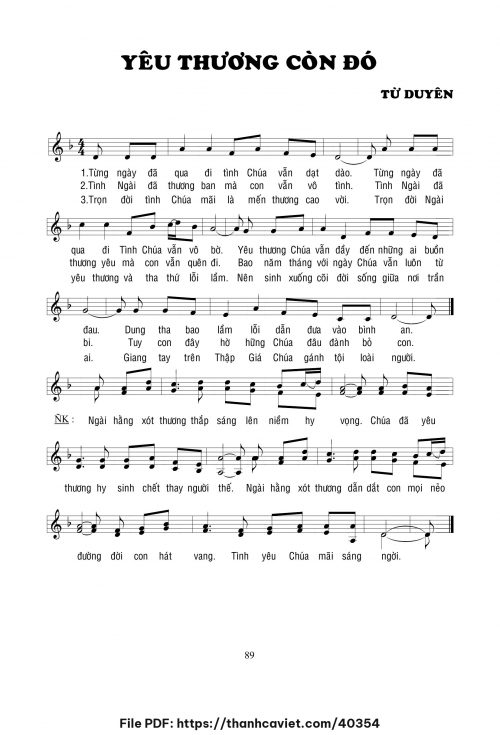 Yêu thương còn đó - Lm. Từ Duyên - trang 1