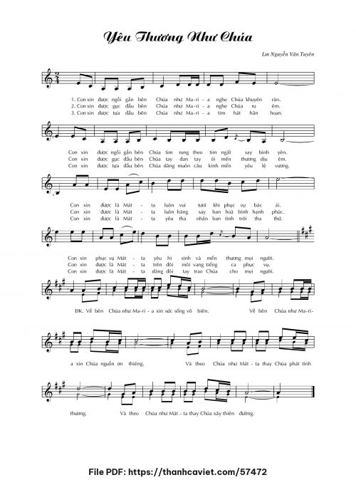 Yêu thương như Chúa - Lm. Nguyễn Văn Tuyên - trang 1