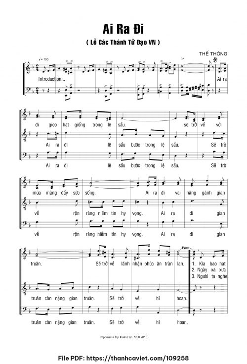 Ai ra đi - Thế Thông - trang 1