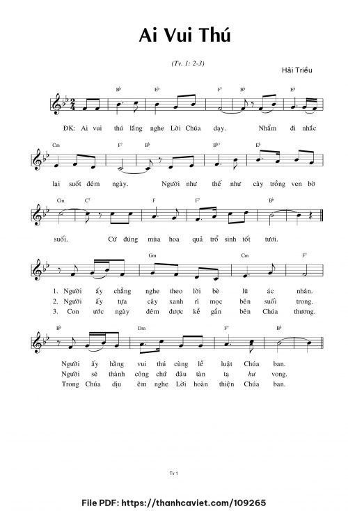 Ai vui thú - Hải Triều - trang 1