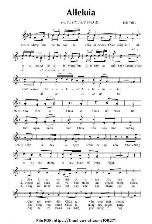 Alleluia - Hải Triều - trang 1