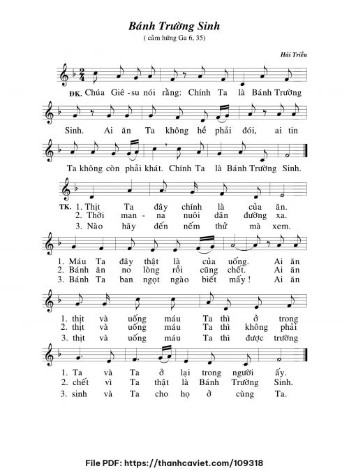 Bánh trường sinh - Hải Triều - trang 1