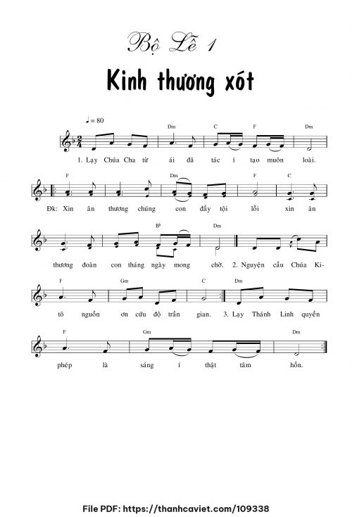 Bộ Lễ 1 - Chưa biết - trang 1