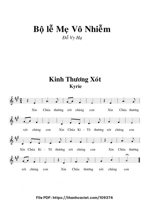 Bộ Lễ Mẹ Vô Nhiễm - Đỗ Vy Hạ - trang 1