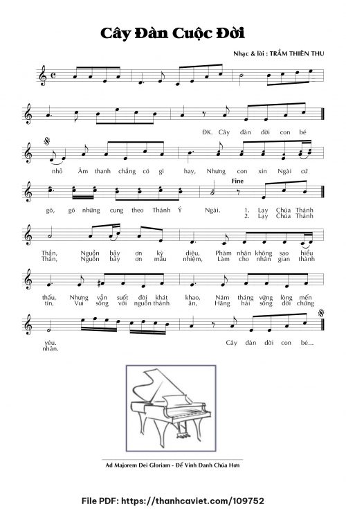 Cây đàn cuộc đời - Trầm Thiên Thu - trang 1