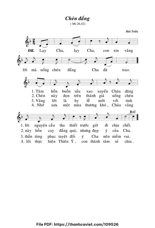 Chén đắng - Hải Triều - trang 1