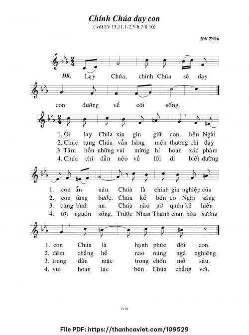 Chính Chúa dạy con - Hải Triều - trang 1