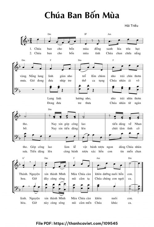 Chúa ban bốn mùa - Hải Triều - trang 1
