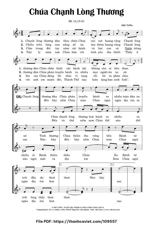 Chúa chạng lòng thương - Hải Triều - trang 1