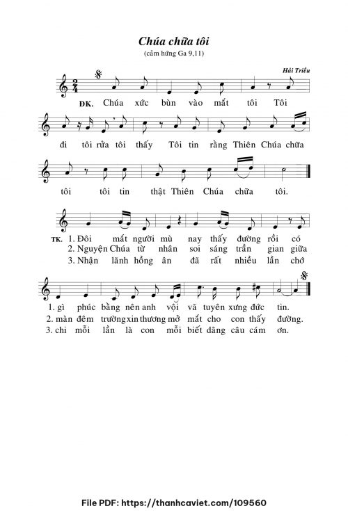 Chúa chữa tôi - Hải Triều - trang 1