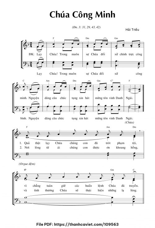 Chúa công minh - Hải Triều - trang 1