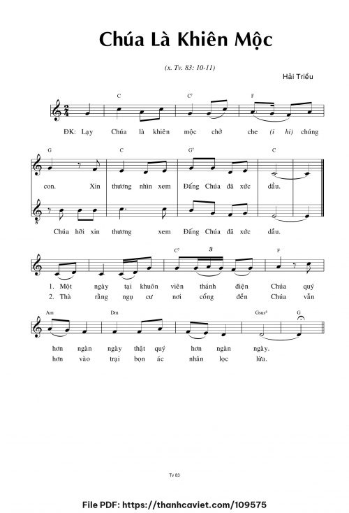 Chúa là khiên mộc - Hải Triều - trang 1