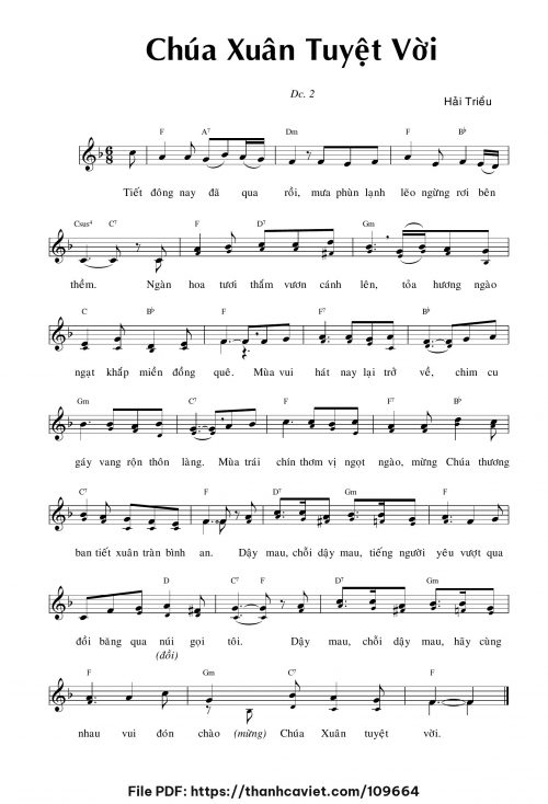 Chúa xuân tuyệt vời - Hải Triều - trang 1