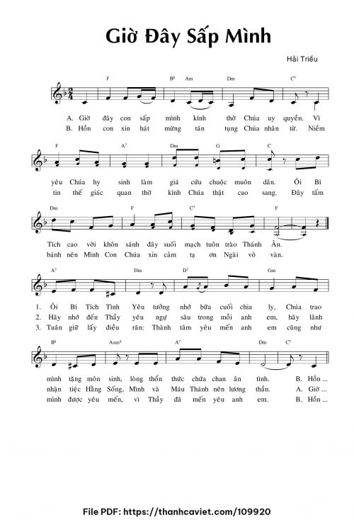 Giờ đây sấp mình - Hải Triều - trang 1