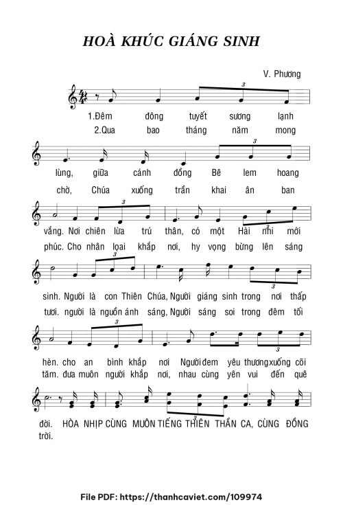 Hòa khúc Giáng Sinh - Viết Phương - trang 1