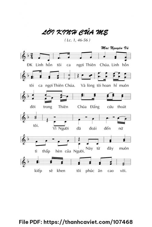 Lời kinh của Mẹ - Mai Nguyên Vũ - trang 1