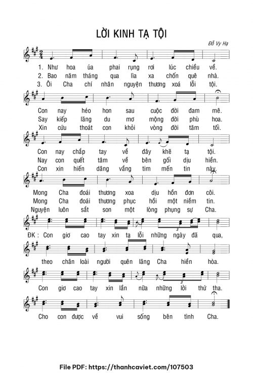 Lời kinh tạ tội - Đỗ Vy Hạ - trang 1