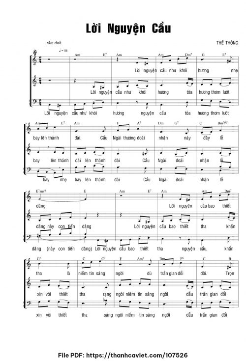 Lời nguyện cầu - Thế Thông - trang 1
