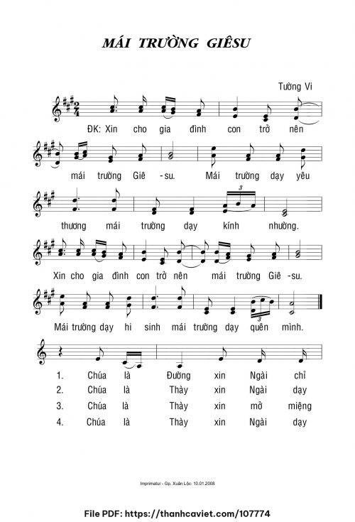 Mái trường Giêsu - Sr. Tường Vy, OP - trang 1