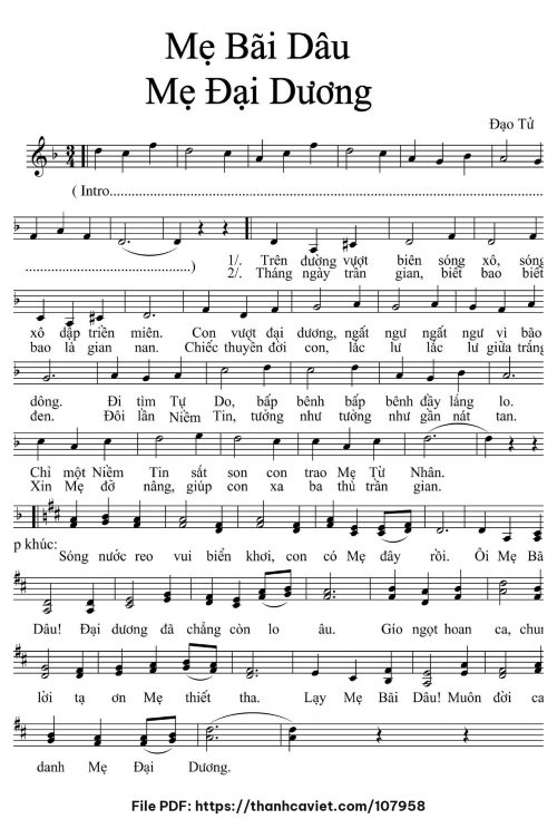 Mẹ Bãi Dâu Me đại dương - Đạo Tử - trang 1