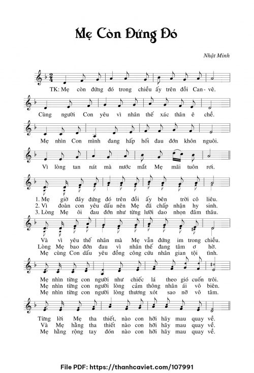Mẹ còn đứng đó - Nhật Minh - trang 1