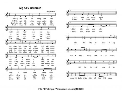 Mẹ đầy ơn phúc - Lm. Nguyên Khôi - trang 1