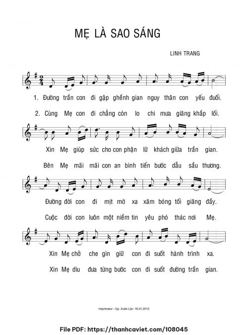 Mẹ là sao sáng - Linh Trang - trang 1
