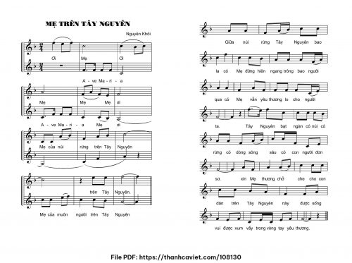 Mẹ trên Tây Nguyên - Lm. Nguyên Khôi - trang 1