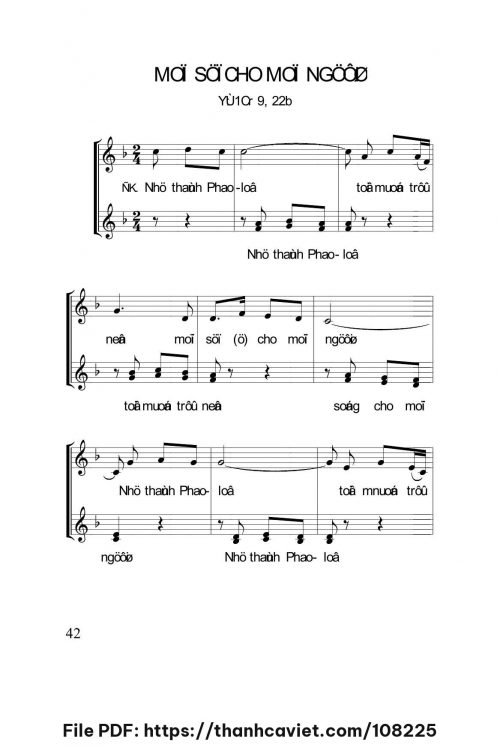 Mọi sự cho mọi người - Lm. Nguyễn Duy - trang 1