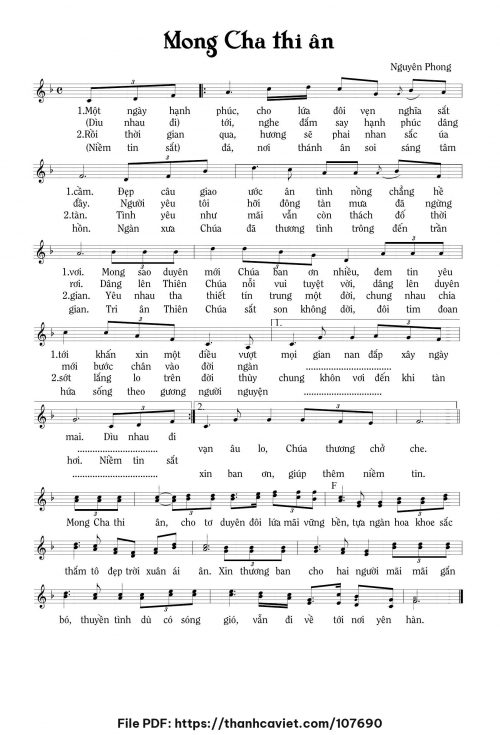 Mong Cha thi ân - Nguyên Phong - trang 1