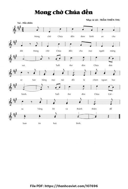 Mong chờ Chúa đến - Trầm Thiên Thu - trang 1