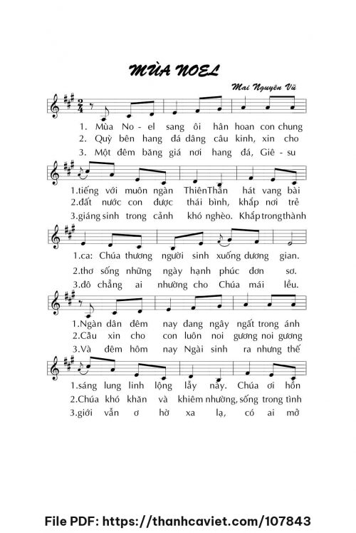 Mùa Noel - Mai Nguyên Vũ - trang 1