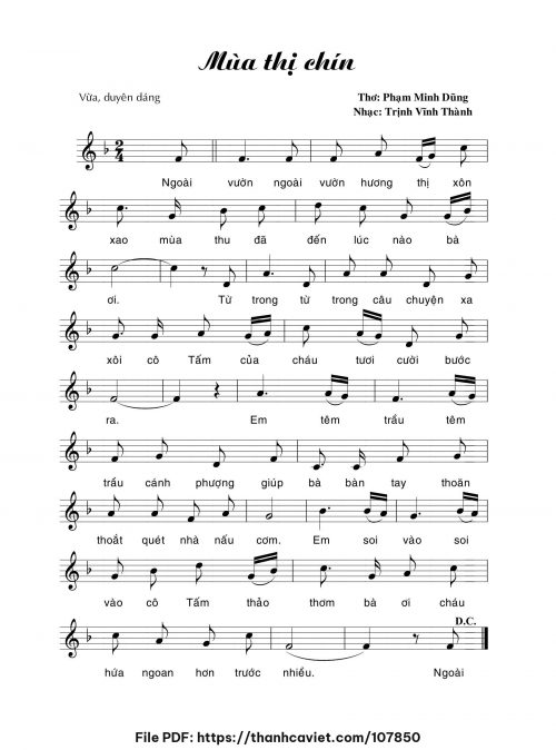 Mùa thị chín - Trịnh Vĩnh Thành - trang 1