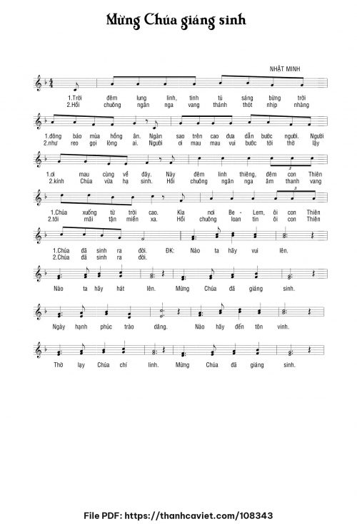 Mừng Chúa Giáng Sinh - Nhật Minh - trang 1