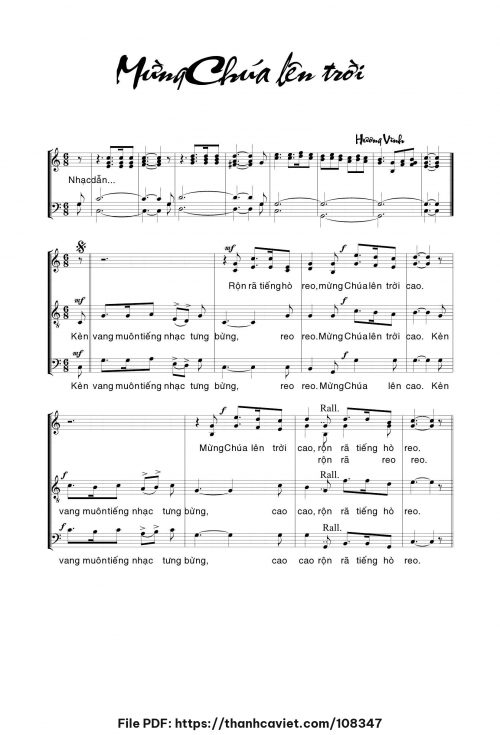 Mừng Chúa lên trời - Hương Vĩnh - trang 1