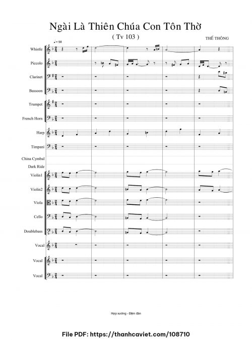 Ngài là Thiên Chúa con tôn thờ - Thế Thông - trang 1