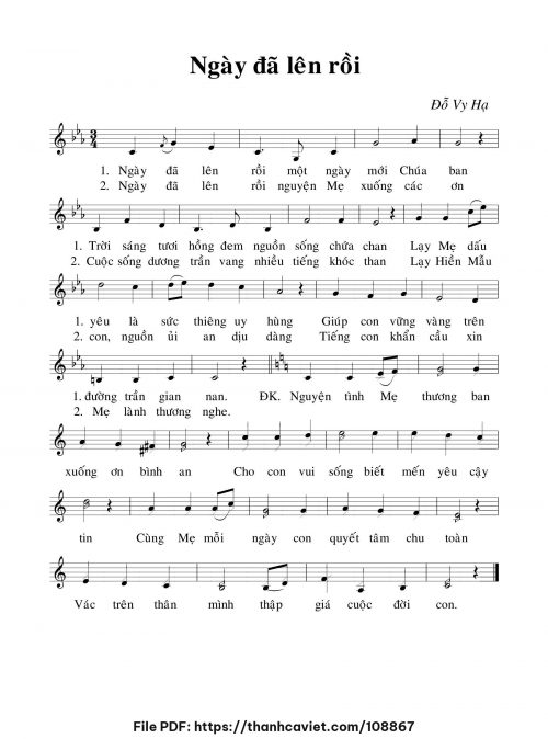 Ngày đã lên rồi - Đỗ Vy Hạ - trang 1