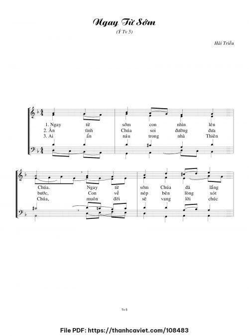 Ngay từ sớm - Hải Triều - trang 1