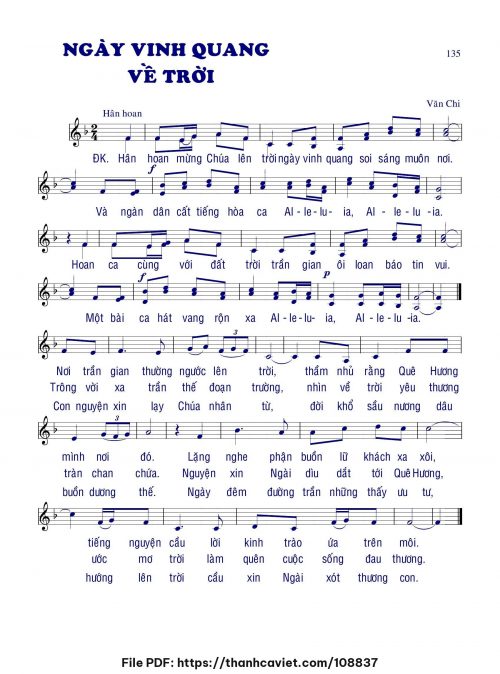 Ngày vinh quang về trời - Lm. Văn Chi - trang 1