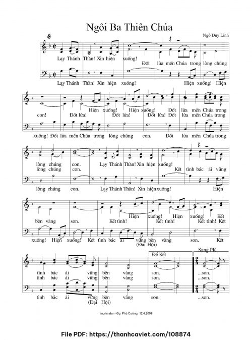 Ngôi Ba Thiên Chúa - Lm. Ngô Duy Linh - trang 1