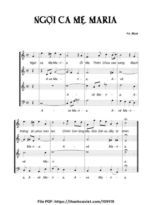 Ngợi ca Mẹ Maria - Cát Minh - trang 1