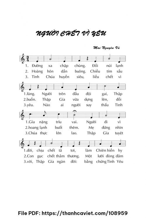 Người chết vì yêu - Mai Nguyên Vũ - trang 1