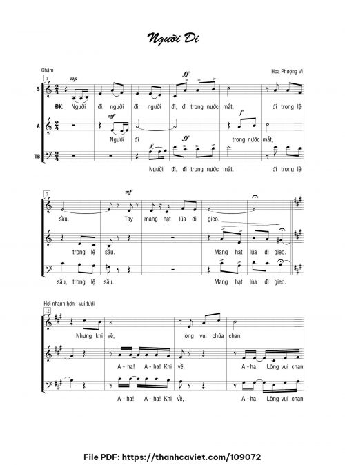Người đi - Tín Vy (Hoa Phượng Vi) - trang 1