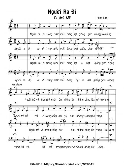 Người ra đi - Hùng Lân - trang 1