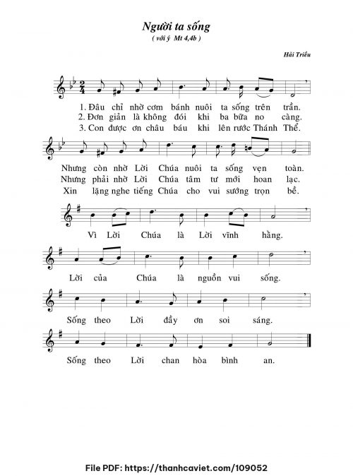 Người ta sống - Hải Triều - trang 1