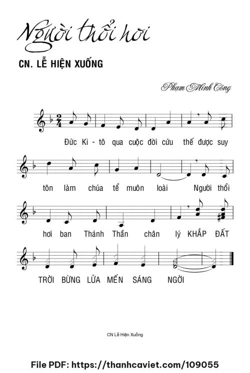 Người thổi hơi - Lm. Phạm Minh Công - trang 1