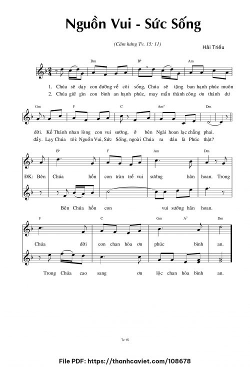 Nguồn vui – Sức sống - Hải Triều - trang 1
