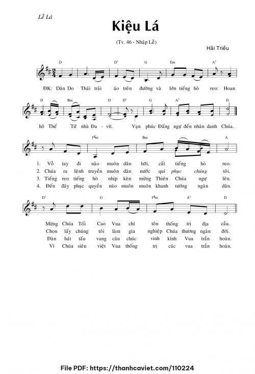 Kiệu lá - Hải Triều - trang 1