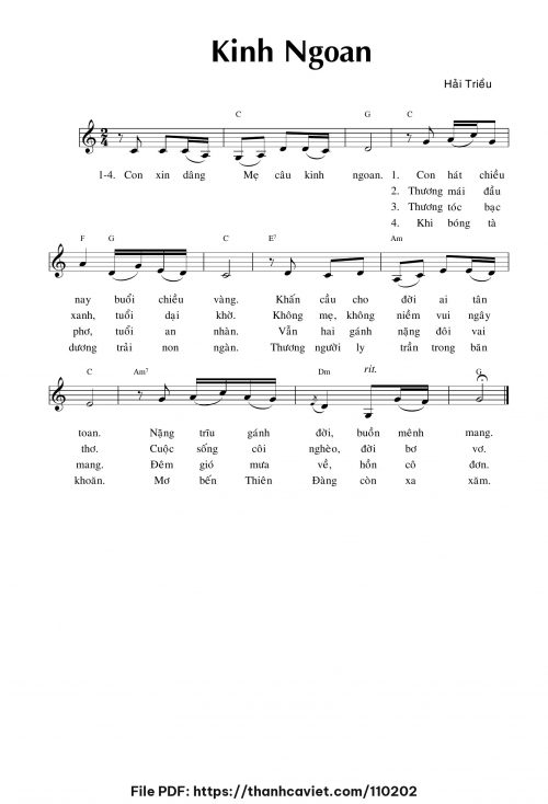 Kinh ngoan - Hải Triều - trang 1